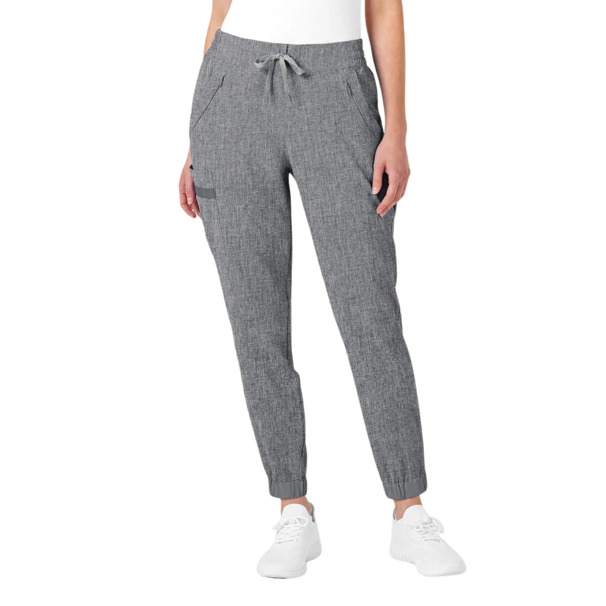 WonderWink Women's Jogger Scrub Pant - Grey Heather