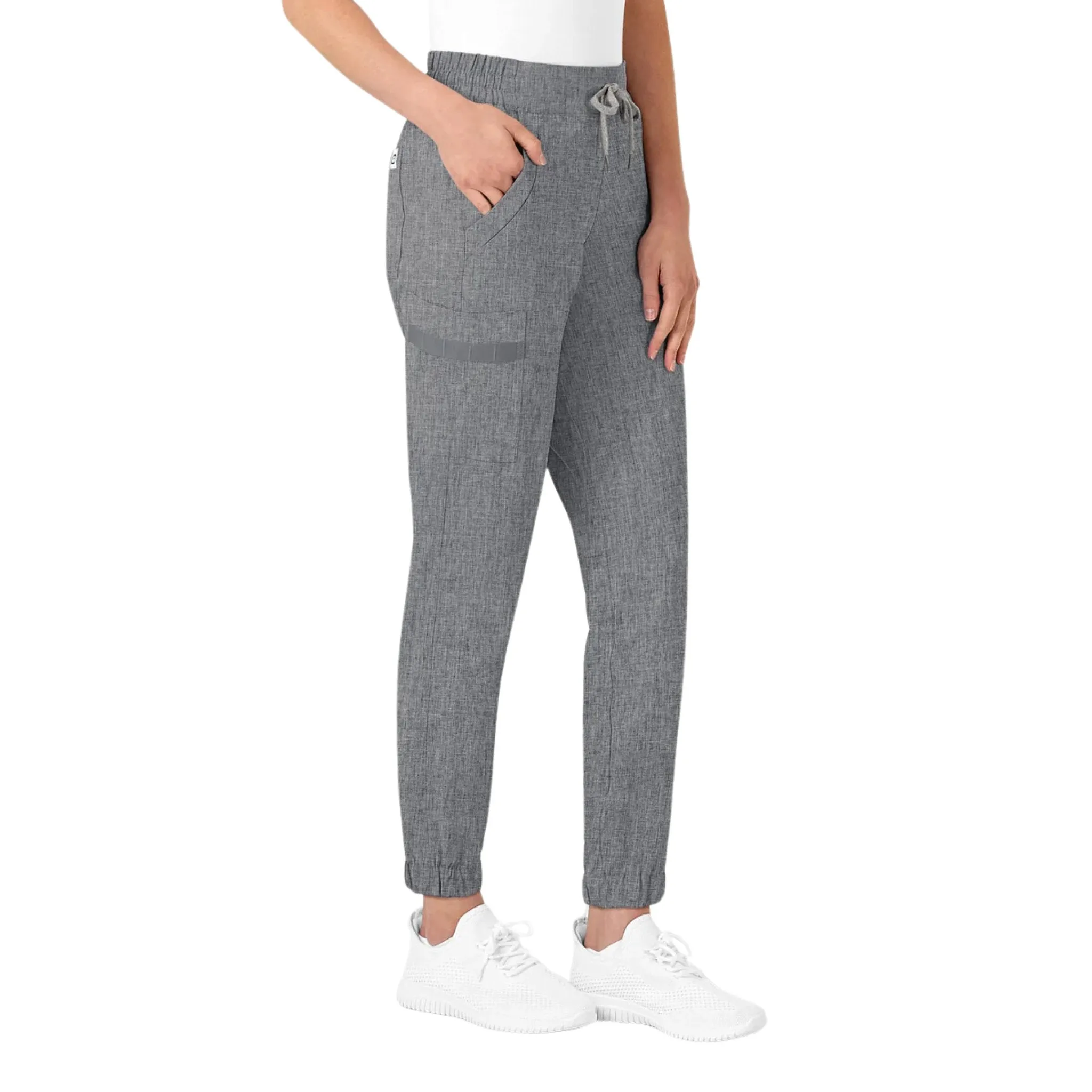 WonderWink Women's Jogger Scrub Pant - Grey Heather